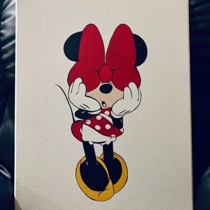 Minnie wall art hand painted